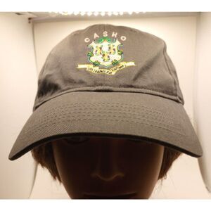 Vintage CASHO Equipment Show CT 80's Snapback Trucker Hat Cap Made in USA Blue